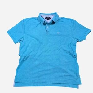 Tommy Hilfiger blue polo size large‎